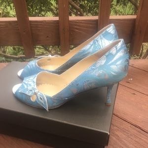 Rickard Shah Blue & Silver Heels